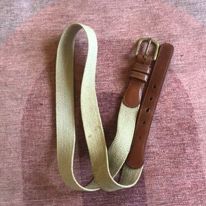 Coach Genuine Leather Linen Belt